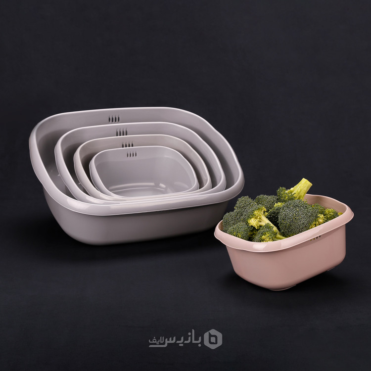 ست آبکش و لگن 8 پارچه بانیس