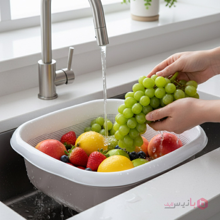 ست آبکش و لگن 8 پارچه بانیس