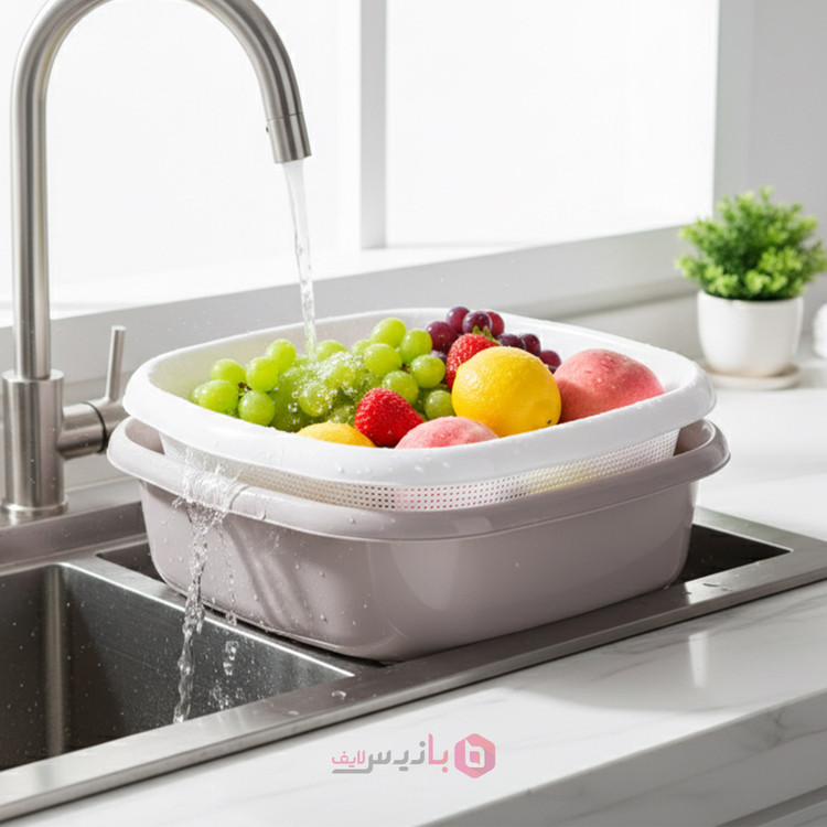 ست آبکش و لگن 8 پارچه بانیس