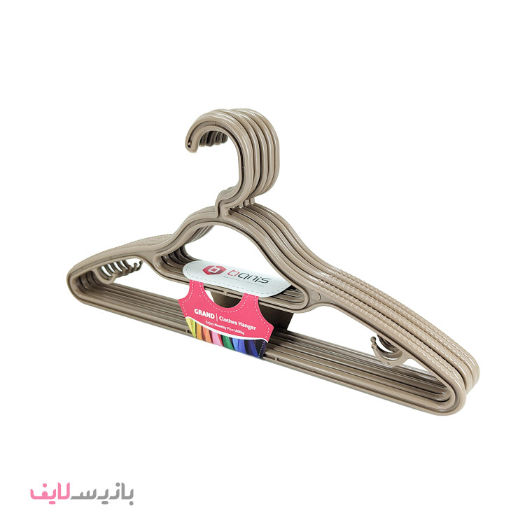 ست 6 عددی چوب لباسی بانیس (مدل کریستالی پلی استایرن)